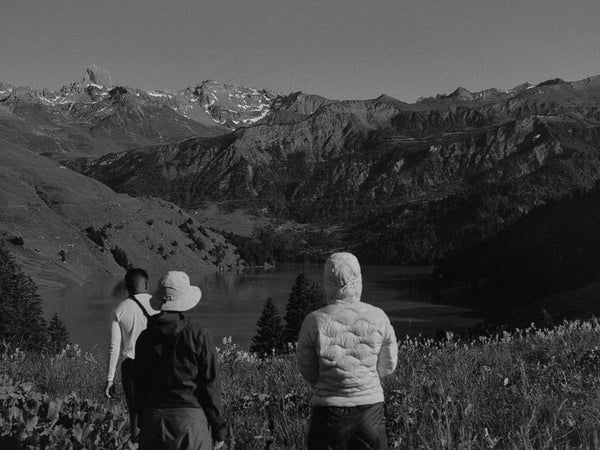 Mountain range with smooth gradients — Ilford FP4 Plus 125 film emulation preset by PresetVault