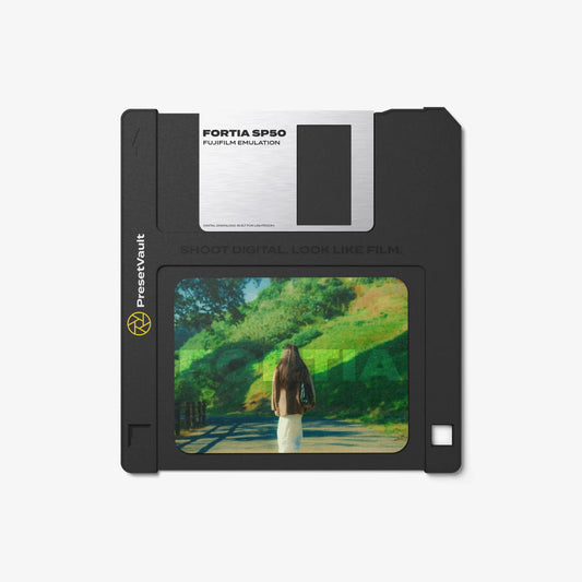 Fujifilm Fortia SP50 film emulation preset for Lightroom — product by PresetVault