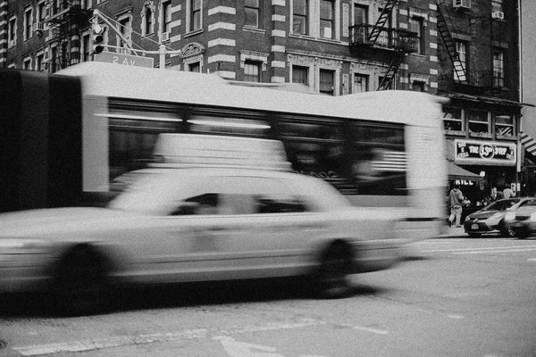 street scene with Ilford HP5 Plus 400 Lightroom preset applied by PresetVault