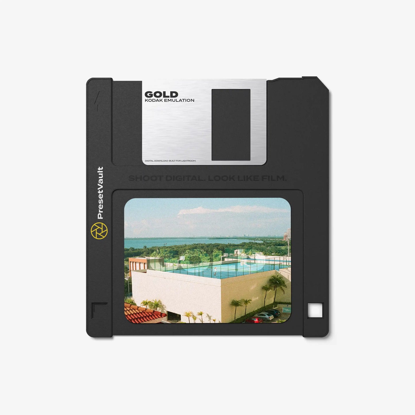 Kodak Gold film emulation preset for Lightroom — product by PresetVault