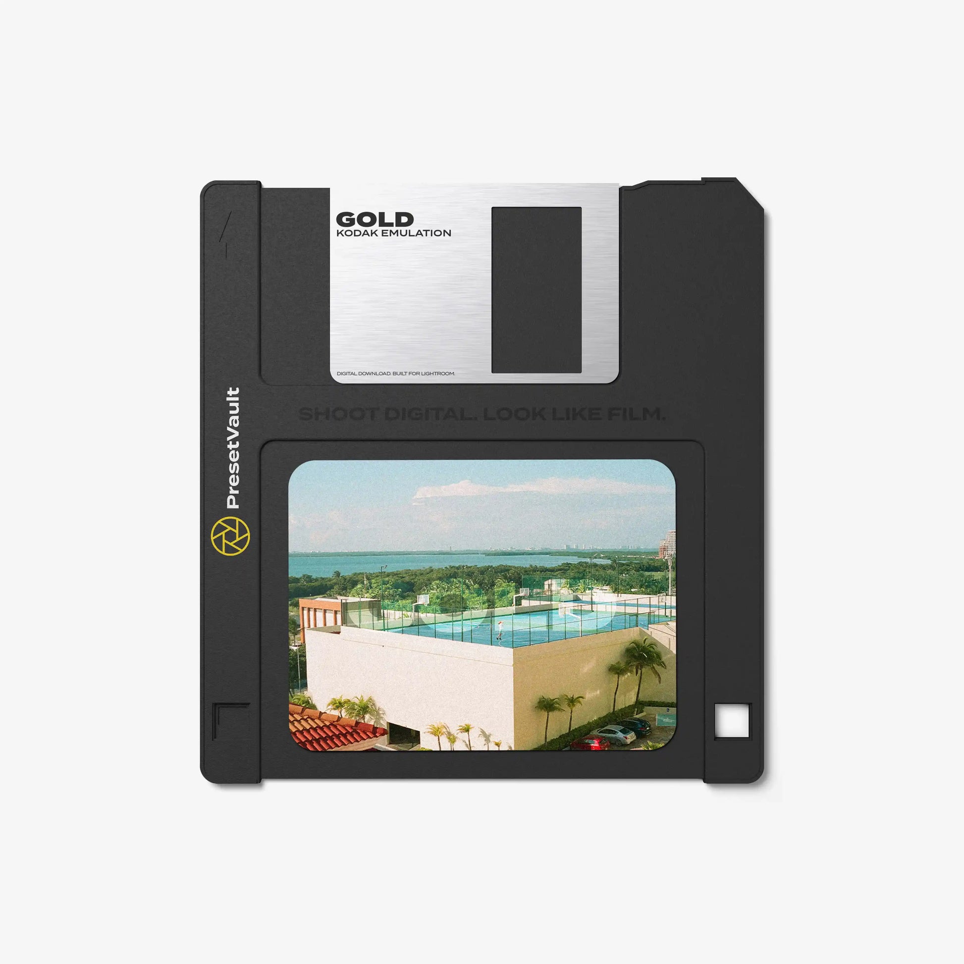 Kodak Gold film emulation preset for Lightroom — product by PresetVault